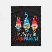 Chrismukkah kabouters Vrolijk Kerstfeest en Gelukk Fleece Deken (Voorkant)