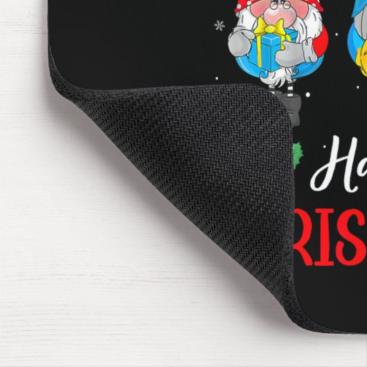 Chrismukkah kabouters Vrolijk Kerstfeest en Gelukk Muismat (Hoek)