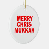 Chrismukkah Keramisch Ornament (Rechts)