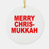 Chrismukkah Keramisch Ornament (Voorkant)