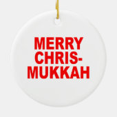 Chrismukkah Keramisch Ornament (Achterkant)