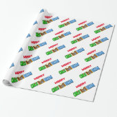 Chrismukkah met Manger als M Gift Wrap Cadeaupapier (Uitgerold)