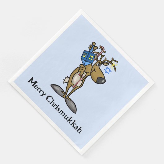 Chrismukkah Reindeer Paper Napkins Servet (Hoek)