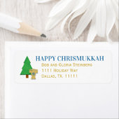 Chrismukkah-retouradreslabel Etiket (Insitu)