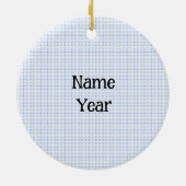 Chrismukkah Snowman Kerstornament Keramisch Ornament (Achterkant)