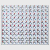 Chrismukkah Snowman Wrapping Paper Cadeaupapier (Vlak)