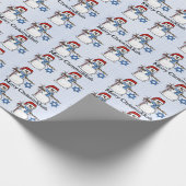 Chrismukkah Snowman Wrapping Paper Cadeaupapier (Hoek)