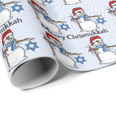 Chrismukkah Snowman Wrapping Paper Cadeaupapier (Rol Hoek)