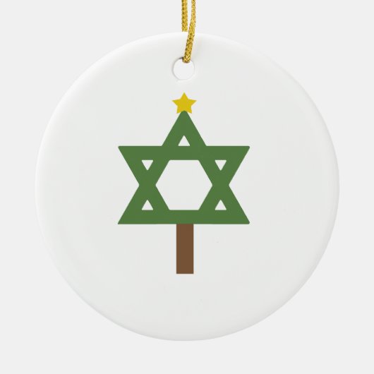 Chrismukkah Tree Keramisch Ornament (Voorkant)