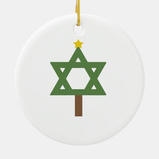 Chrismukkah Tree Keramisch Ornament (Achterkant)