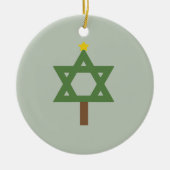 CHRISMUKKAH TREE -.png Keramisch Ornament (Voorkant)