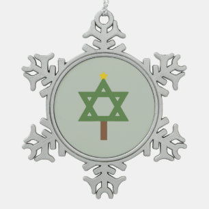 CHRISMUKKAH TREE -.png Tin Sneeuwvlok Ornament