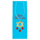 Chrismukkah Wine Gift Bags Wijn Cadeautas (Achterkant)