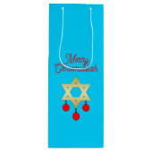 Chrismukkah Wine Gift Bags Wijn Cadeautas (Voorkant)