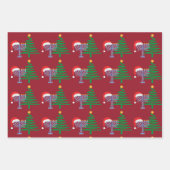 Chrismukkah Wrapping Paper Flat Sheet Set van 3 (Voorkant 2)