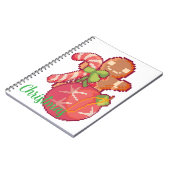 Chrisrmas memories pixelart, Pixel Art  Notitieboek (Linkerzijde)