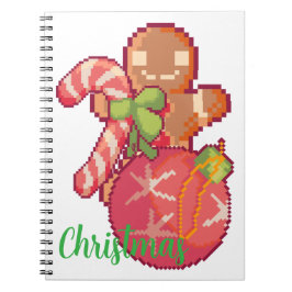 Chrisrmas memories pixelart, Pixel Art  Notitieboek