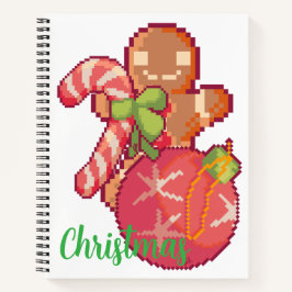 Chrisrmas memories pixelart, Pixel Art Notitieboek