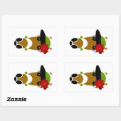 Chrissie Rechthoek Sticker (Vel)