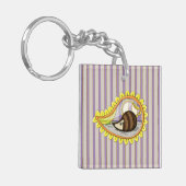 Chrissy de Acrylische Sleutelhanger van de Egel (Voorkant Links)
