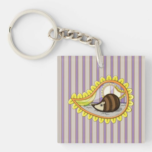 Chrissy de Acrylische Sleutelhanger van de Egel (Voorkant)