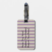 Chrissy de Egel Bagage Label (Achterkant verticaal)