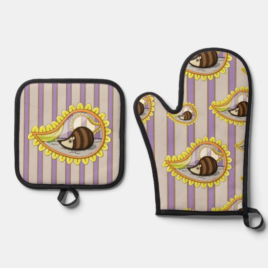 Chrissy de egel ovenwant & pannenlap set (Voorkant)