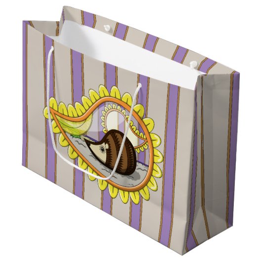Chrissy de Hedgehog Gift Bag Groot Cadeauzakje (Voorkant Gekanteld)