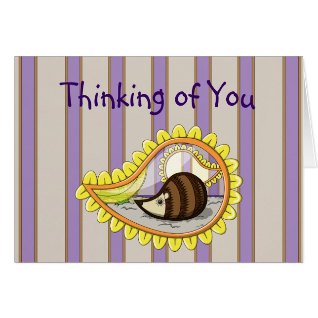 Chrissy de Hedgehog Kaart (Voorkant Horizontaal)