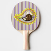 Chrissy de Hedgehog Ping Pong Paddle Tafeltennisbatje (Achterkant)