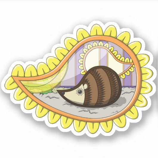 Chrissy de Sticker van het Egel Contour (Voorkant)