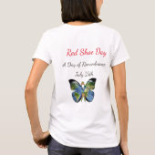 Chrissy herinneren voor Red Shoe Day T-shirt (Achterkant)