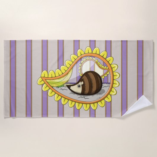 Chrissy the Hedég Beach Towel Strandlaken (Voorkant)