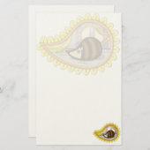 Chrissy the Hedegel Stationery Briefpapier (Voorkant / Achterkant)