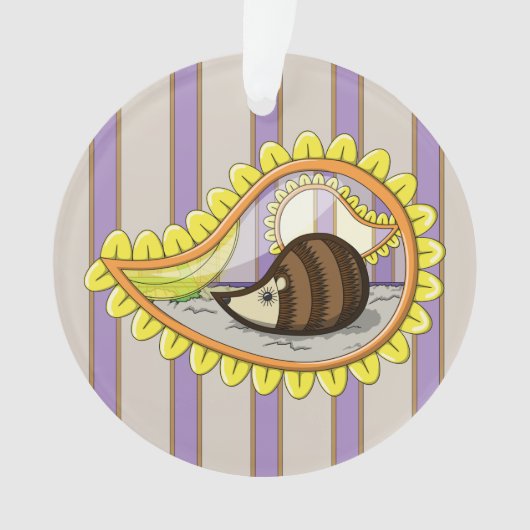 Chrissy the Hedgehog Acryl Ornament (voorkant)