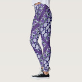 Chrissy's Stripes in paars Leggings (Links)