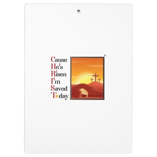 Christ Acroniem Clipboard Klembord (Achterkant)
