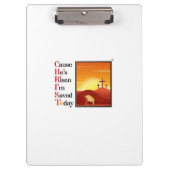 Christ Acroniem Clipboard Klembord (Voorkant)