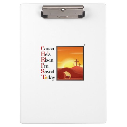 Christ Acroniem Clipboard Klembord (Voorkant)