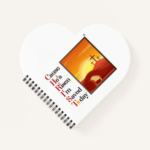 Christ Acroniem Heart Shape Notitieboek