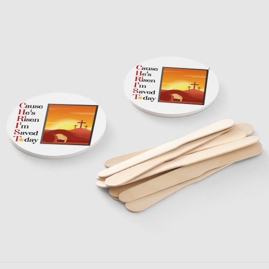 Christ Acroniem Kerk Fan Handwaaier (Niet-gemonteerd)