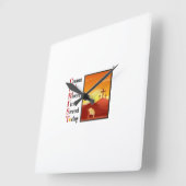 Christ Acroniem voor Square Wall Clock Vierkante Klok (Hoek)