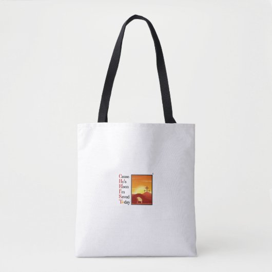 Christ Acroniem White Church Canvas tas (Voorkant)