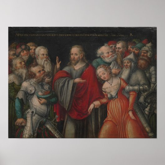Christ and the Adulteress Poster (Voorkant)