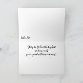 Christ Birth Christmas Kaart (Binnen)