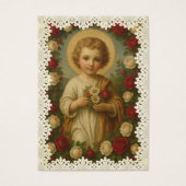 Christ Child Memorial Funeral Rozen kant Visitekaartje (Voorkant)