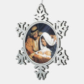 CHRIST CHILD TIN SNEEUWVLOK ORNAMENT (Rechts)