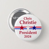 Christ Christie President 2024 Ronde Button 5,7 Cm (Voorkant /achterkant)