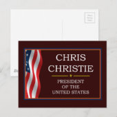 Christ Christie President V3 Briefkaart (Voorkant / Achterkant)