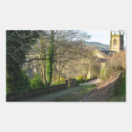 Christ Church Sowerby Bridge: Historic Church Bank Rechthoekige Sticker